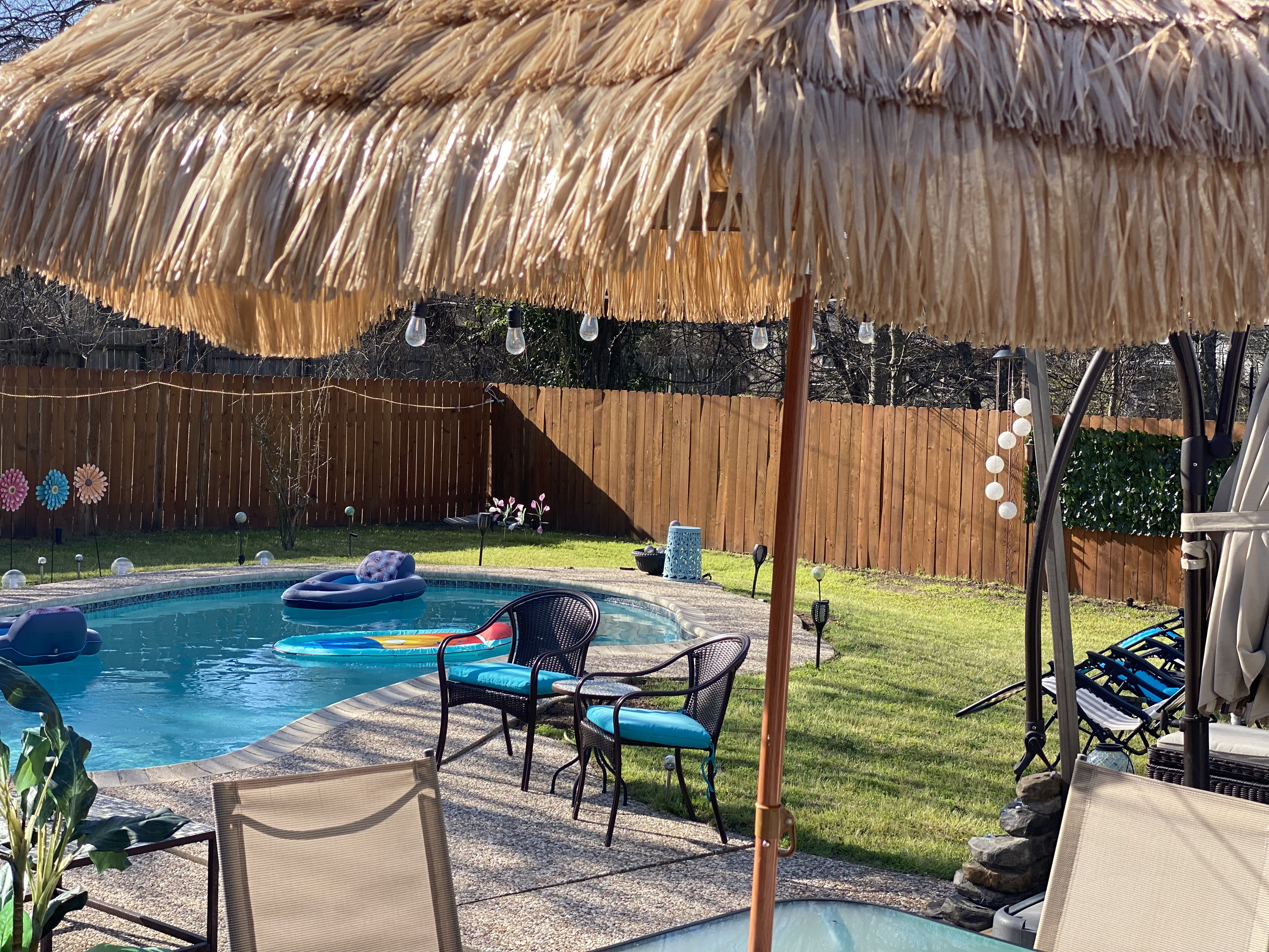 Relaxing on the deck at Loungy Turtle